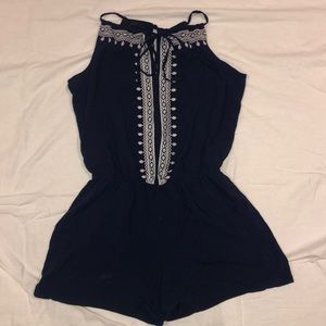 Navy Romper